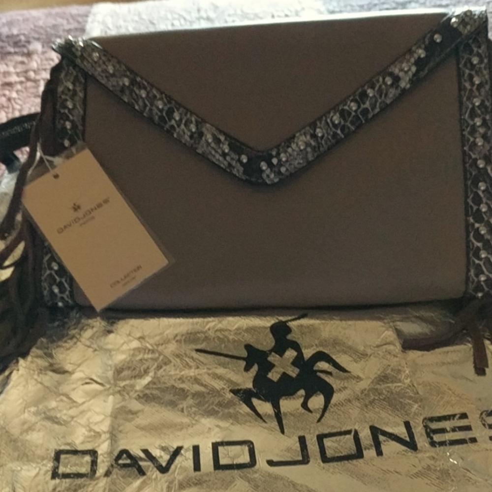 David Jones Tan Crossbody Bag NWT